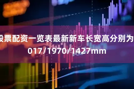 股票配资一览表最新新车长宽高分别为5017/1970/1427mm