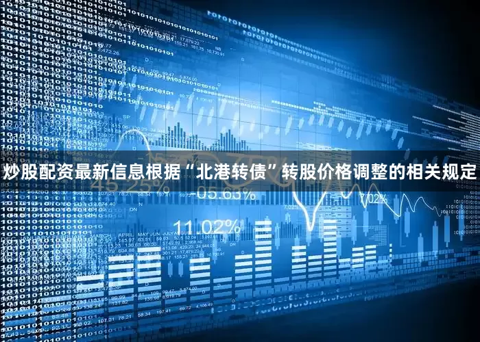 炒股配资最新信息根据“北港转债”转股价格调整的相关规定